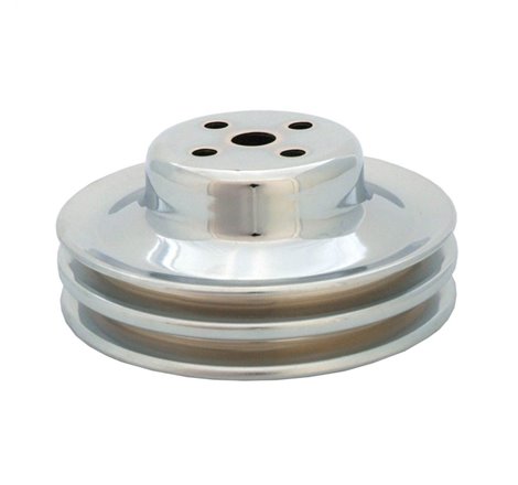 Spectre 65-66 Ford 289 Double Upper Groove Water Pump Pulley - Chrome