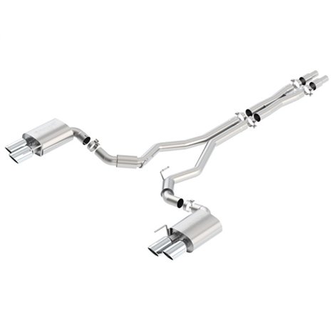 Borla 2018 Ford Mustang GT 5.0L AT/MT (w/o Valves) S-Type 3in Cat-Back Exhaust w/Polished Tips