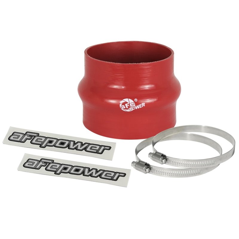 aFe Magnum FORCE CAI Univ. Silicone Coupling Kit (3.75in. ID to 3.5in. ID) Straight Reducer - Red