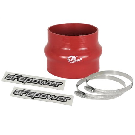 aFe Magnum FORCE CAI Univ. Silicone Coupling Kit (3.75in. ID to 3.5in. ID) Straight Reducer - Red