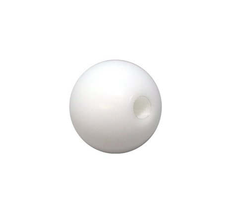 Torque Solution Delrin 50mm Round Shift Knob (White) Universal 10x1.5