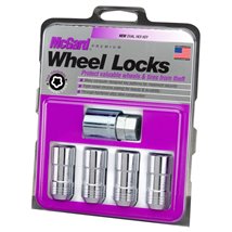 McGard Wheel Lock Nut Set - 4pk. (Cone Seat) M14X1.5 / 21mm & 22mm Dual Hex / 1.965in. L - Chrome