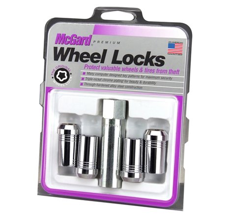 McGard Wheel Lock Nut Set - 4pk. (Tuner / Cone Seat) 1/2-20 / 13/16 Hex / 1.60in. Length - Chrome
