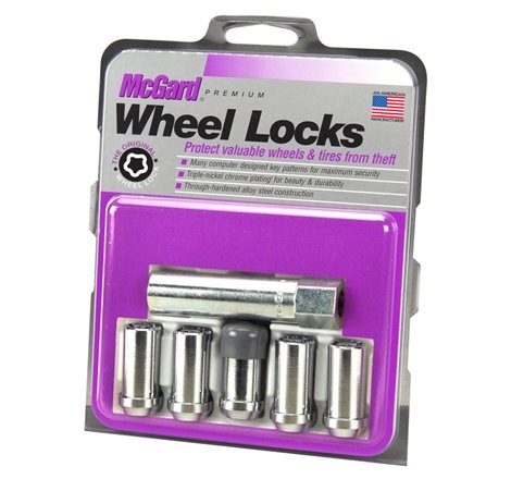 McGard Wheel Lock Nut Set - 5pk. (Tuner / Cone Seat) 1/2-20 / 13/16 Hex / 1.60in. L. - Chrome