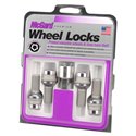 McGard Wheel Lock Bolt Set - 4pk. (Radius Seat) M14X1.5 / 19mm Hex / 35.4mm Shank Length - Chrome