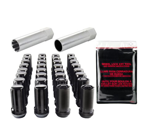 McGard SplineDrive Tuner 8 Lug Install Kit w/Locks & Tool (Cone) M14X1.5 / 1in. Hex - Blk