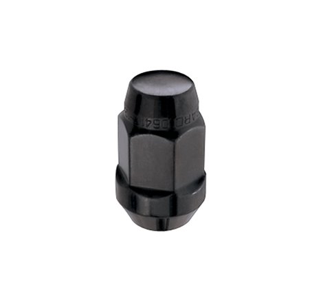 McGard Hex Lug Nut (Cone Seat Bulge Style) M12X1.5 / 3/4 Hex / 1.45in. Length (Box of 144) - Black
