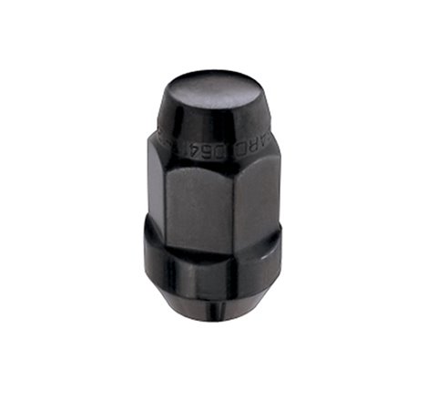 McGard Hex Lug Nut (Cone Seat Bulge Style) M14X1.5 / 22mm Hex / 1.635in. Length (Box of 144) - Black