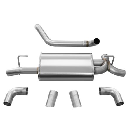 Corsa 18+ Jeep Wrangler JL 2.5in Dual Rear Turn Down Exit Sport Axle-Back Exhaust