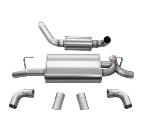 Corsa 18+ Jeep Wrangler JL 2.5in Dual Rear Turn Down Exit Touring Axle-Back Exhaust