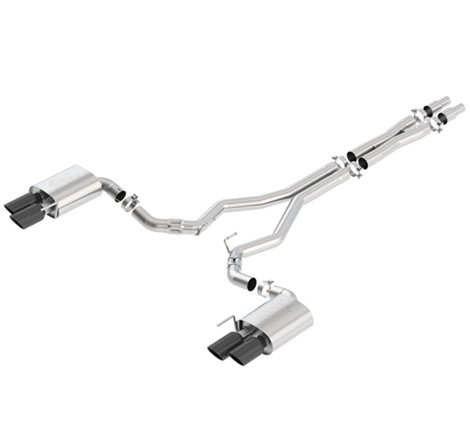Borla 2018 Ford Mustang GT (A/T / M/T) 3in ATAK Catback Exhaust w/o Valves w/ Black Chrome Tips