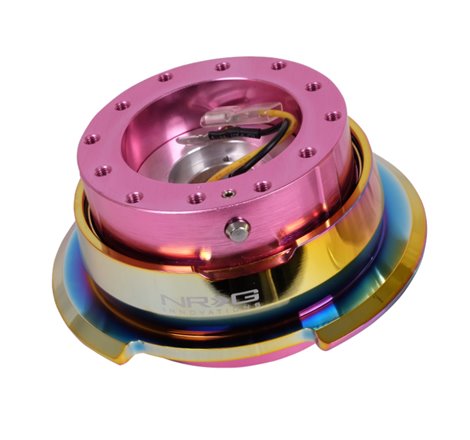 NRG Quick Release Gen 2.8 - Pink Body / Neochrome Ring
