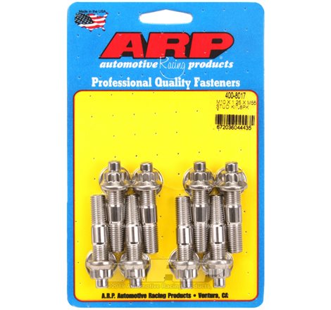 ARP Sport Compact M10 x 1.25 x 55mm Stainless Accessory Studs (8 pack)