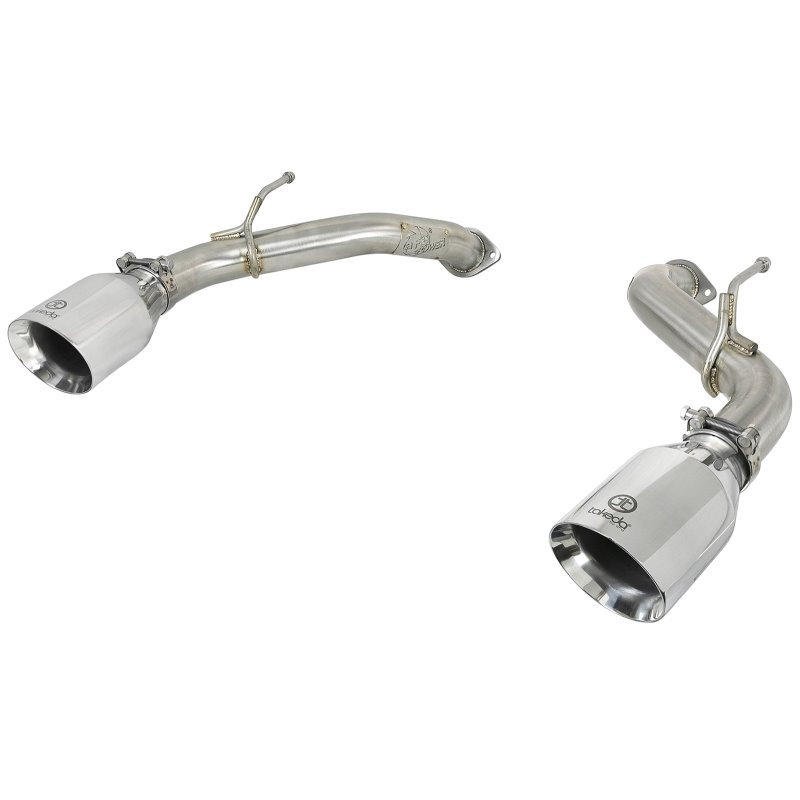 aFe Takeda 2.5in 304 SS Axle-Back Exhaust w/ Polished Tips 16-18 Infiniti Q50 V6-3.0L (tt)