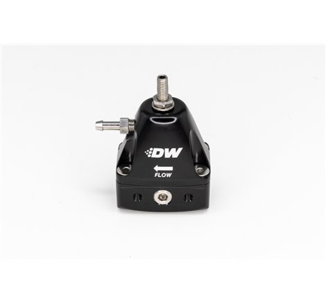 DeatschWerks DWR1000iL In-Line Adjustable Fuel Pressure Regulator - Black