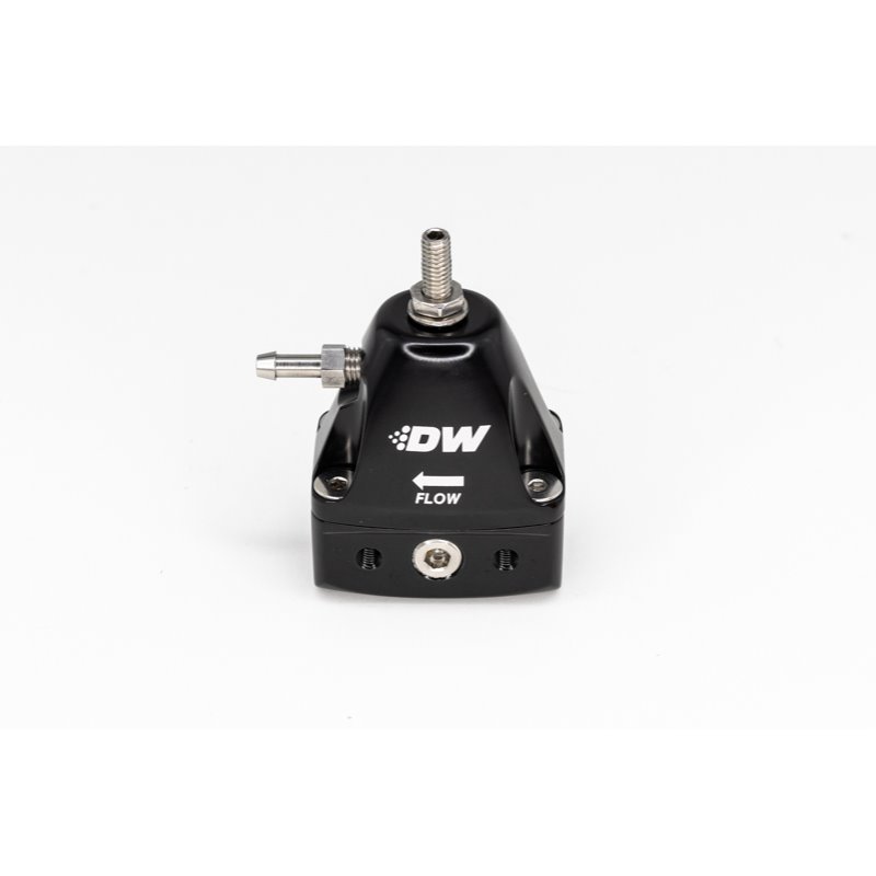 DeatschWerks DWR1000iL In-Line Adjustable Fuel Pressure Regulator - Black