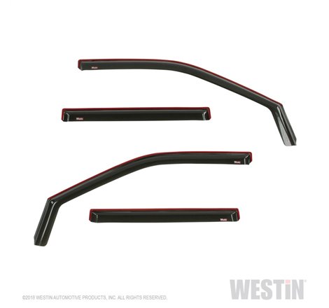 Westin 2018-2019 Ford Expedition Wade In-Channel Wind Deflector 4pc - Smoke