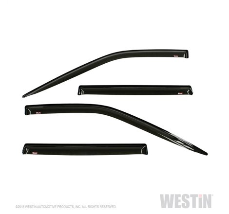 Westin 2018-2019 Ford Expedition Wade Slim Wind Deflector 4pc - Smoke