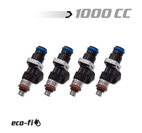 BLOX Racing Eco-Fi Street Injectors 1000cc/min w/1/2in Adapter Honda K Series (Set of 4)