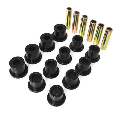 Energy Suspension 87-96 Jeep Wrangler Black Front/Rear Spring and Shackle Bushing