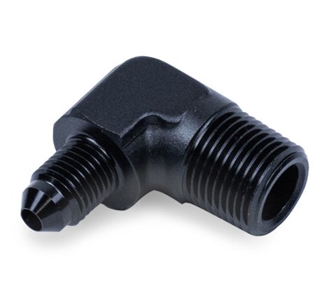 Snow Performance 3/8in NPT to 4AN Elbow Water Fitting (Black)