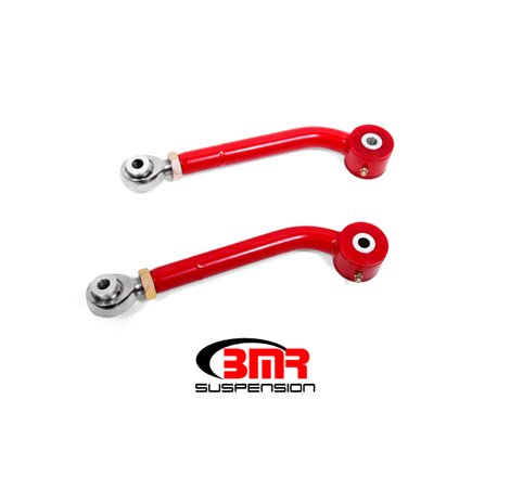 BMR 08-17 Challenger Upper Trailing Arms w/ Single Adj. Poly/Rod Ends - Red