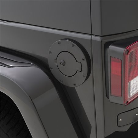 Rampage 2007-2018 Jeep Wrangler(JK) 2 & 4 Door Billet Style Gas Cover - Black