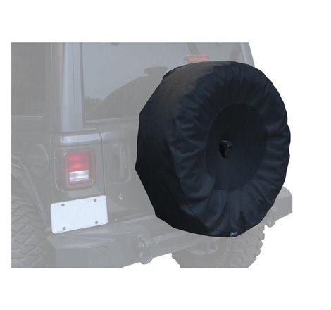 Rampage 2018-2019 Jeep Wrangler(JL) Sport 2-Door Tire Cover w/Cam Slot 33in -35in - Black