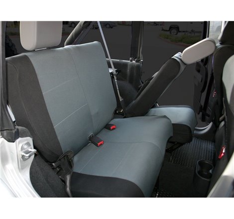 Rampage 2007-2018 Jeep Wrangler(JK) Custom Fit Seat Cover - Black/Grey