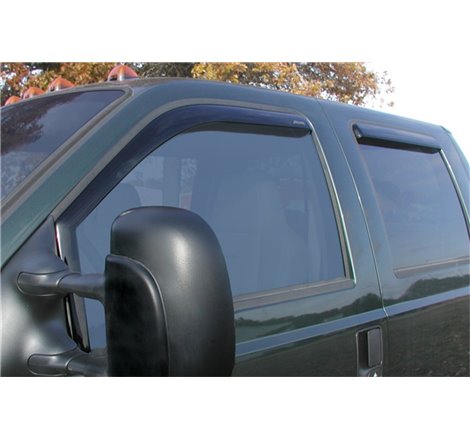 Stampede 1999-2016 Ford F-250 Super Duty Crew Cab Pickup Snap-Inz Sidewind Deflector 4pc - Smoke