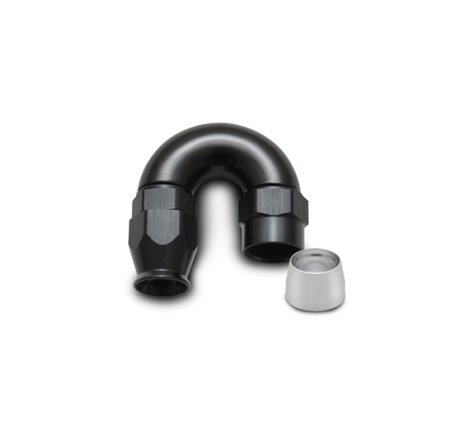 Vibrant -6AN 180 Degree Elbow Hose End Fitting for PTFE Lined Hose