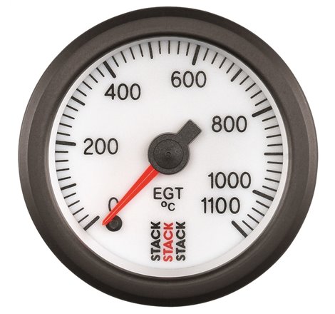 Autometer Stack 52mm 0-1100 Deg C Pro Stepper Motor Exhaust Gas Temp Gauge - White