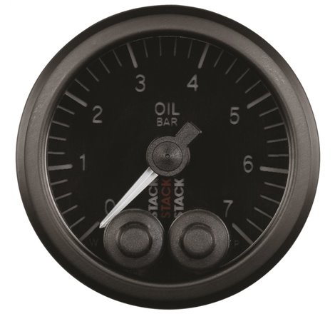 Autometer Stack 52mm 0-7 Bar M10 Male Pro-Control Oil Pressure Gauge - Black