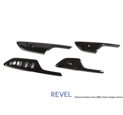 Revel GT Dry Carbon Window Switch Panels (FL/FR/RL/RR) 16-18 Honda Civic - 4 Pieces