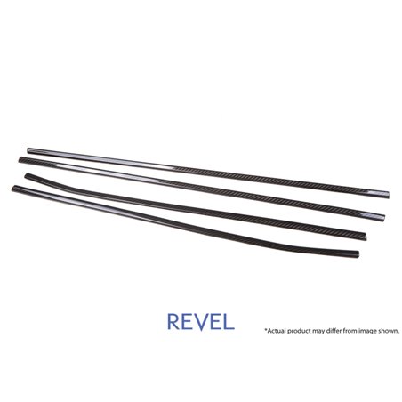 Revel GT Dry Carbon Window Outer Trim (FL/FR/RL/RR) 15-18 Subaru WRX/STI - 4 Pieces