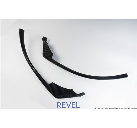 Revel GT Dry Carbon Front Lip Covers 16-18 Mazda MX-5 - 2 Pieces