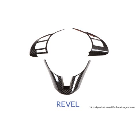 Revel GT Dry Carbon Steering Wheel Insert Covers 14-17 Mazda Mazda3 - 3 Pieces