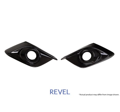 Revel GT Dry Carbon Fog Light Covers (Left & Right) 14-17 Mazda Mazda3 - 2 Pieces