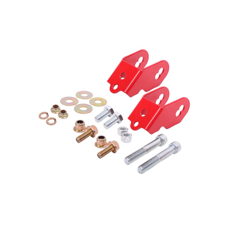 BMR Suspension 15-18 Ford Mustang S550 Rear Camber Adjustment Lockout Kit - Red