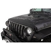 Bushwacker 18-19 Jeep Wrangler Rubicon/Sport//Unlimited/Sport S Hood Stone Guard- Black