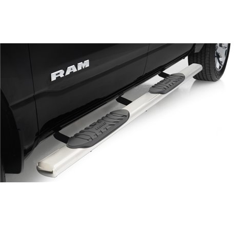 Lund 2019 Ram 1500 Crew Cab 5in Oval Straight SS Nerf Bars - Polished