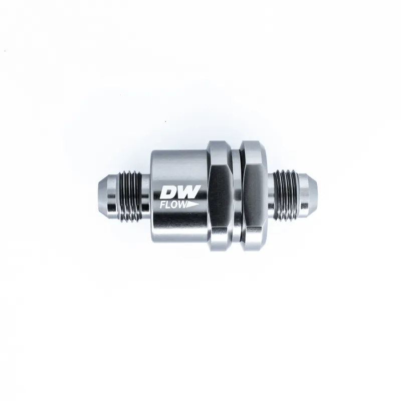 DeatschWerks 6AN Male Flare + 6AN Male Flare One Way Check Valve DeatschWerks 6AN Male Flare + 6AN Male Flare One Way Check Valve