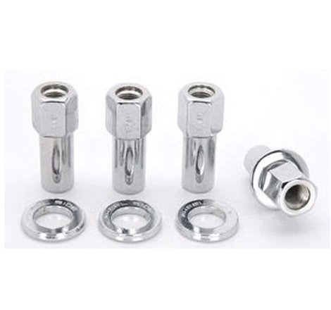 Weld Open End Lug Nuts w/ Centered Washers 1/2in. RH - 4pk.