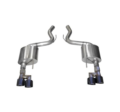 Corsa 18-19 Ford Mustang 5.0L V8 3in Sport Axle-Back Dual Rear Exit w/ 4in Black PVD Pro-Series Tips