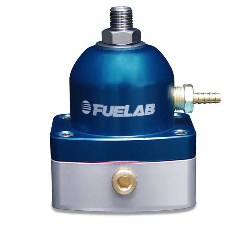 Fuelab 545 TBI Adjustable Mini FPR In-Line 10-25 PSI (1) -6AN In (1) -6AN Return - Blue