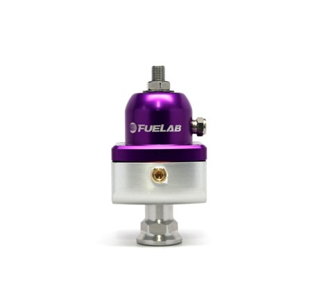 Fuelab 555 Carb Adjustable FPR Blocking 1-3 PSI (1) -8AN In (2) -8AN Out - Purple