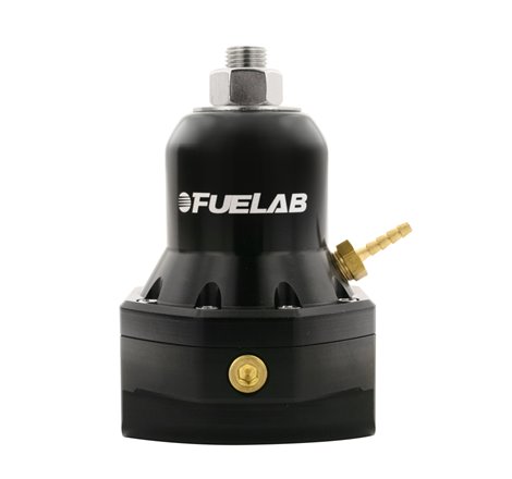 Fuelab 565 Carb Adjustable FPR 4-12 PSI (2) -10AN In (1) -10AN Return Max Flow Bypass - Black