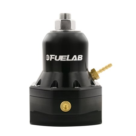 Fuelab 565 Carb Adjustable FPR 4-12 PSI (2) -10AN In (1) -10AN Return Max Flow Bypass - Black