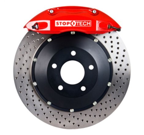 StopTech 00-04 BMW M5 Rear ST-40 Caliper 355x32mm Red Drilled Rotors