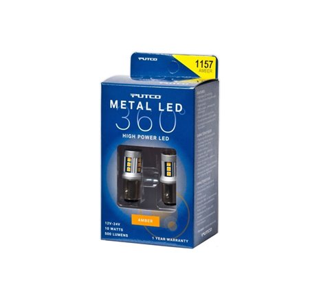 Putco 1157 - Amber Metal 360 LED